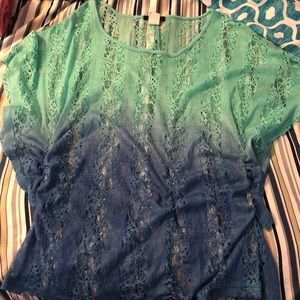 Lace boho style shirt
